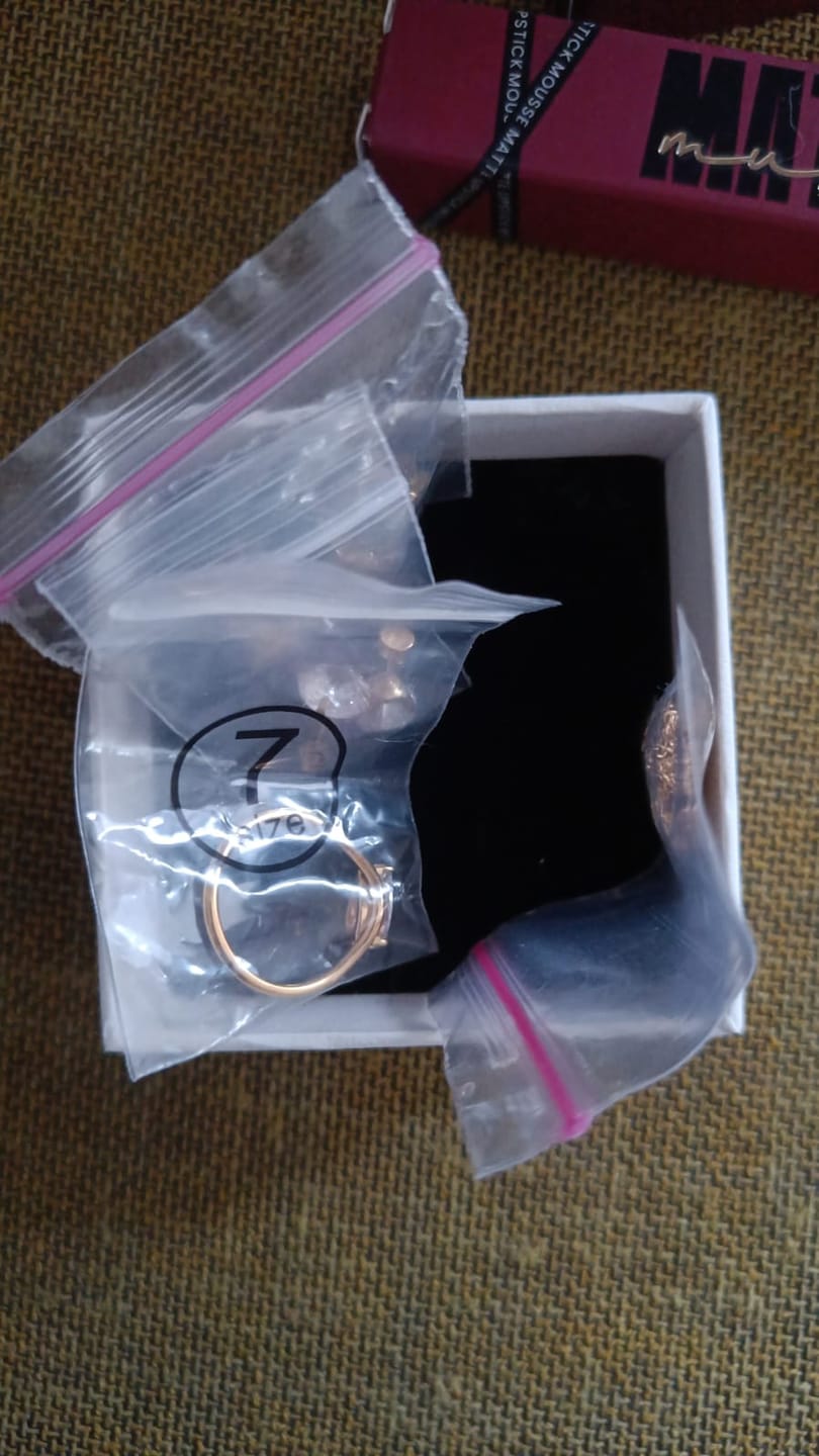 Customer photo review of Radiant Bezel Necklace