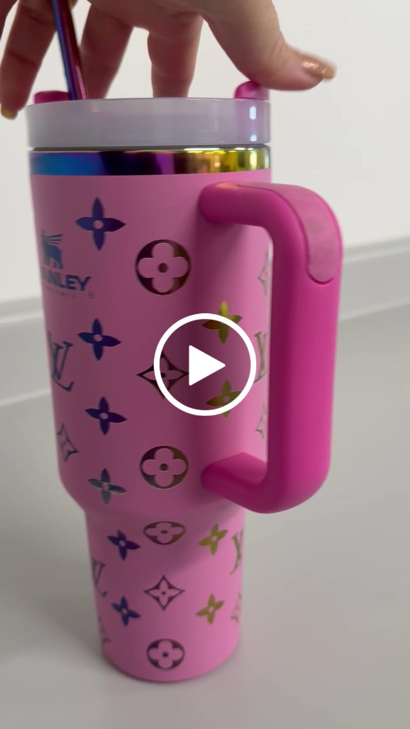 Customer video review of Designer Holographic In-Car Insulated Cup 40 OZ