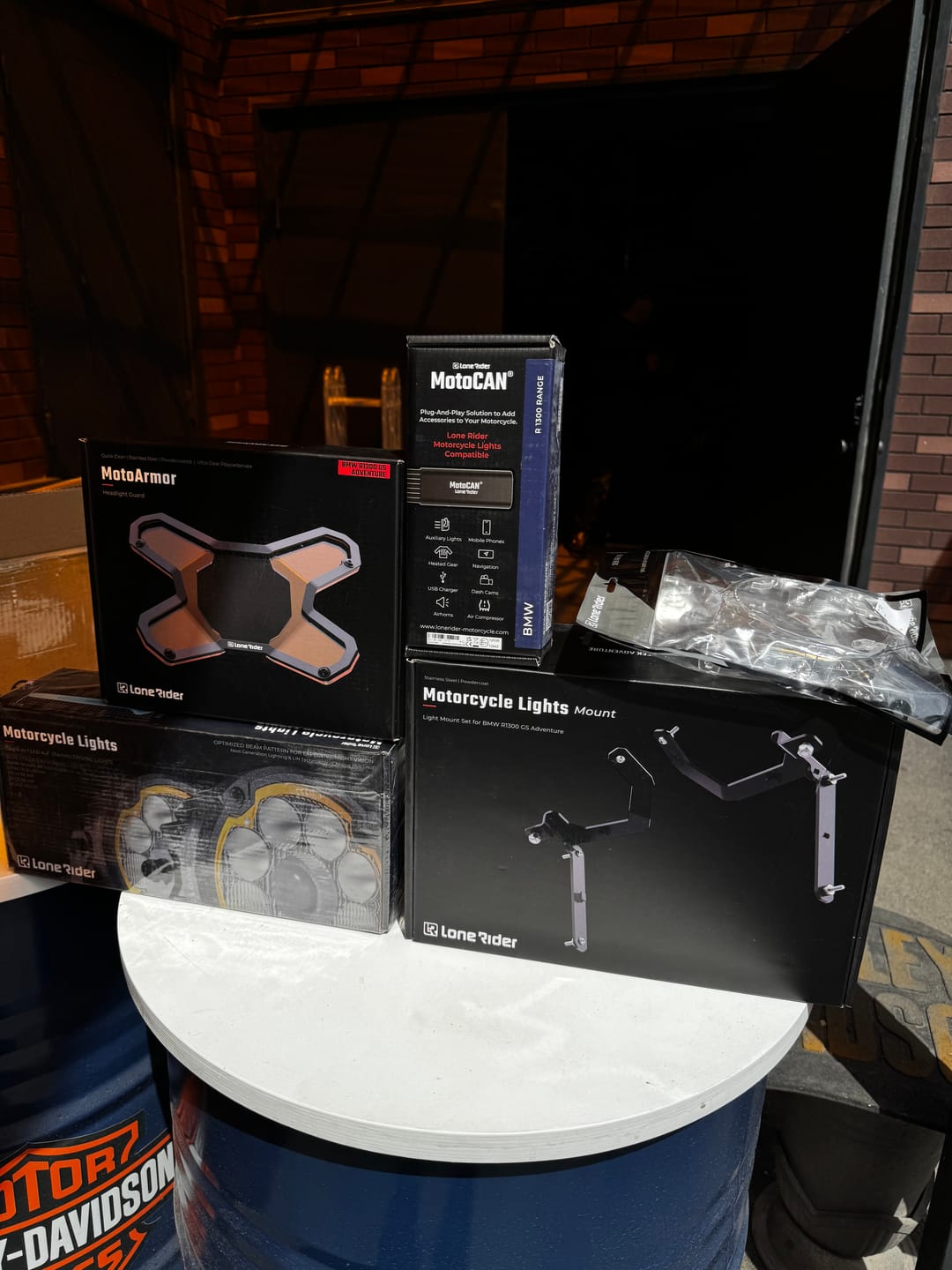 Customer photo review of Motorcycle Lights – The World’s Smartest Motorcycle Auxiliary Lighting System