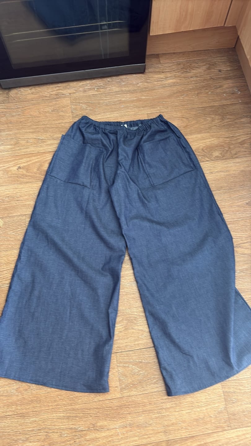 Customer photo review of Lightweight 4oz Washed Denim Fabric