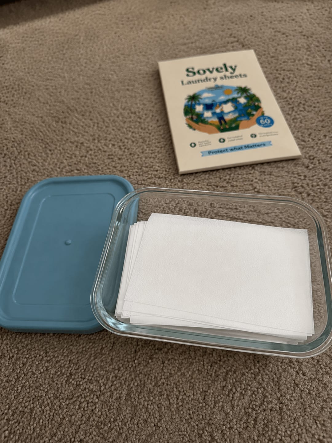 Customer photo review of Eco-Friendly Laundry Sheets