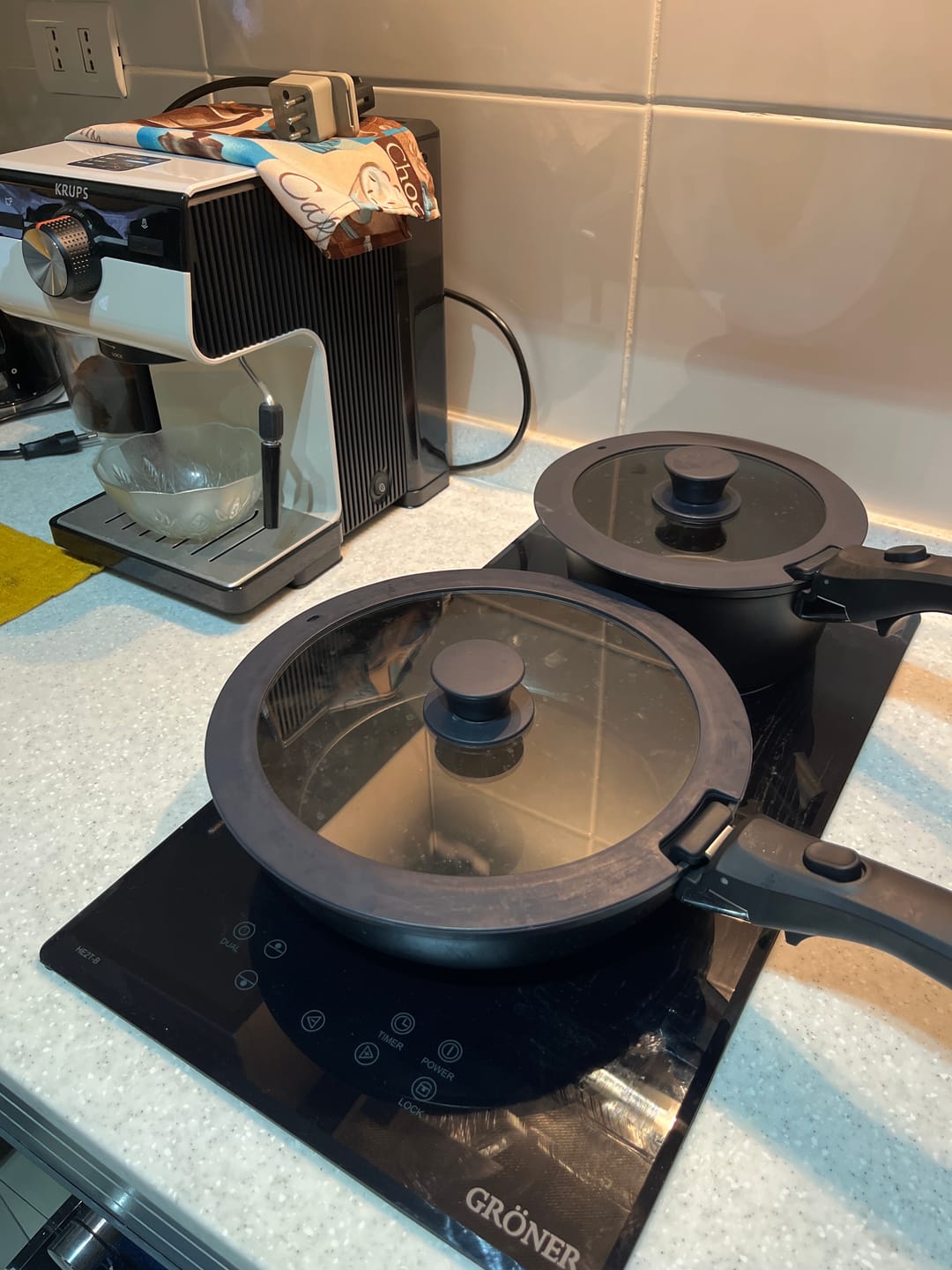 Customer photo review of Batería de Cocina 11 Piezas Aluminio Forjado Snap-On Black