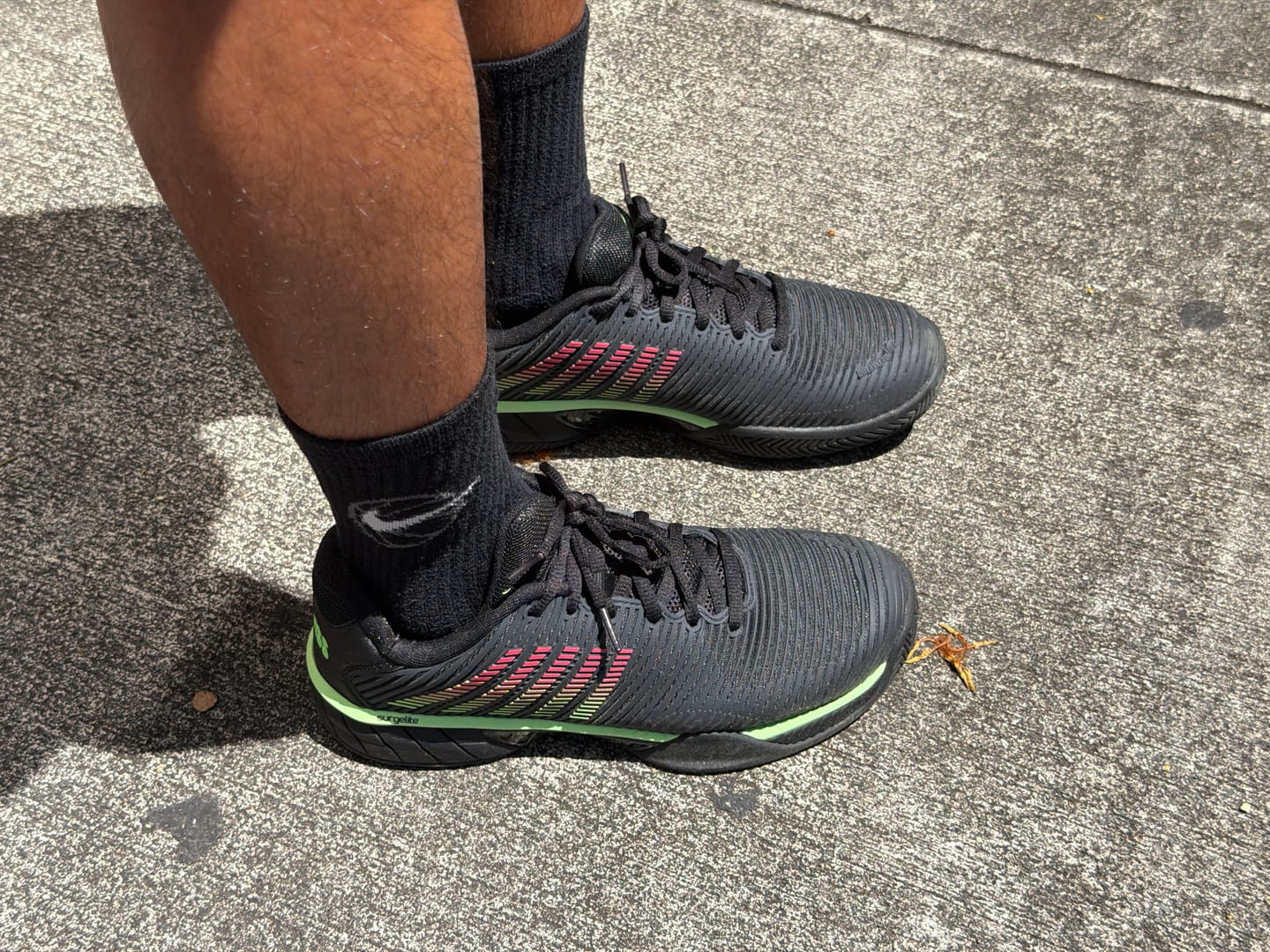 Customer photo review of 06806-034-W | HYPERCOURT EXPRESS 2-2E | BLACK/SOFT NEON GREEN/NEON LAVA