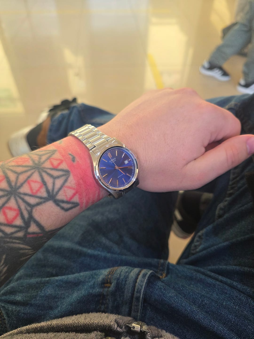 Customer photo review of Reloj Casio Análogo MTP-1183A-2A Azul Acero Inoxidable