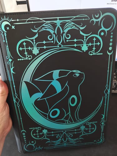 Customer photo review of Lunar Shadow Shiny 9-Pocket Trading Card Binder