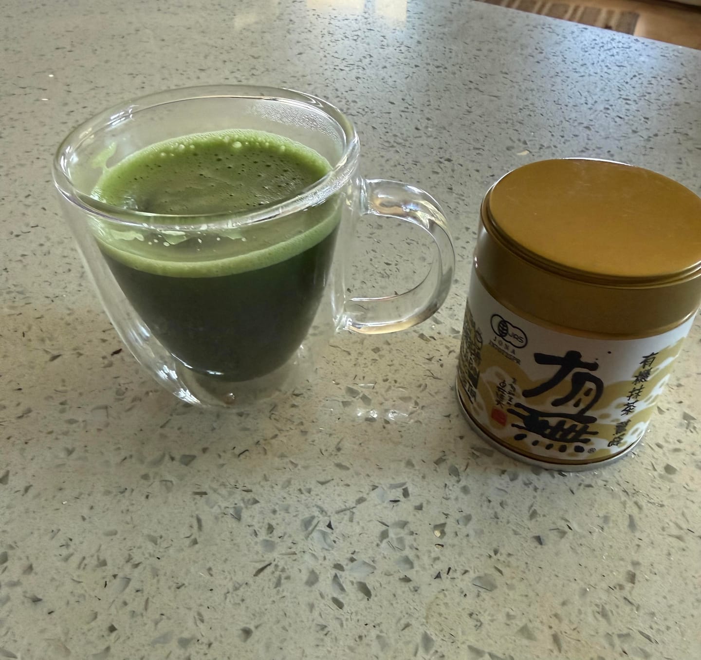 Customer photo review of Washimine Ceremonial Matcha Tea