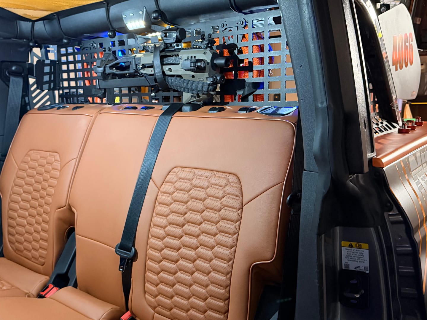 Customer photo review of 2021+ Ford Bronco 4 Door Custom Leather Seat Covers