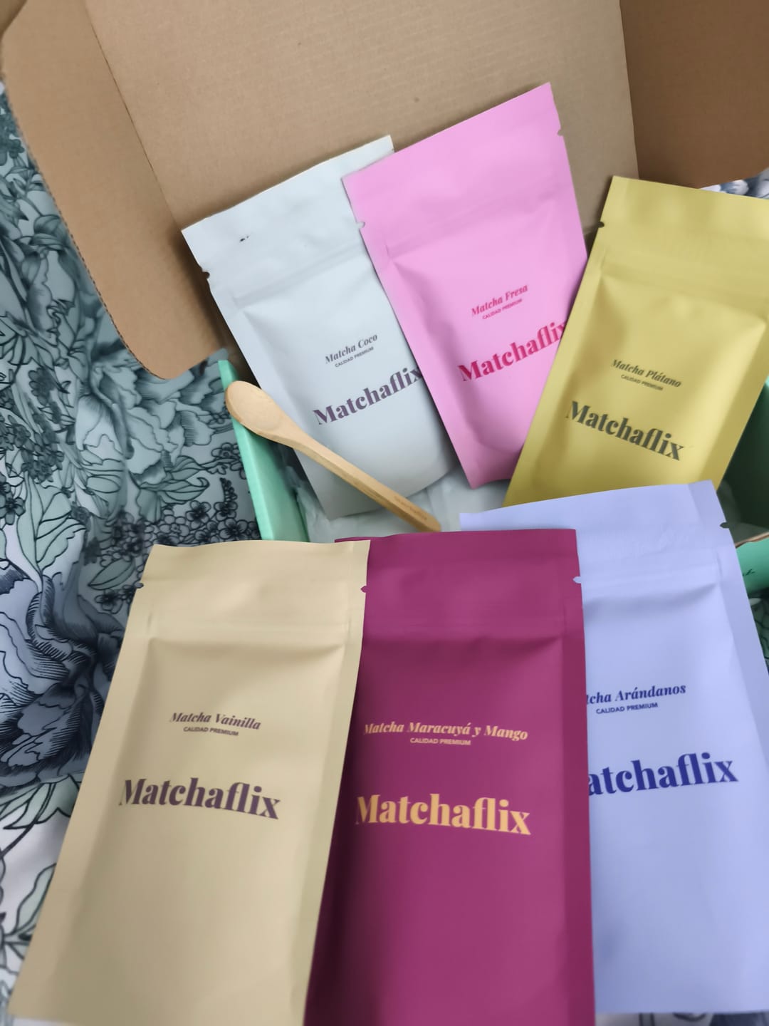 Customer photo review of Pack Té Matcha Sabores Premium 100% Degustación