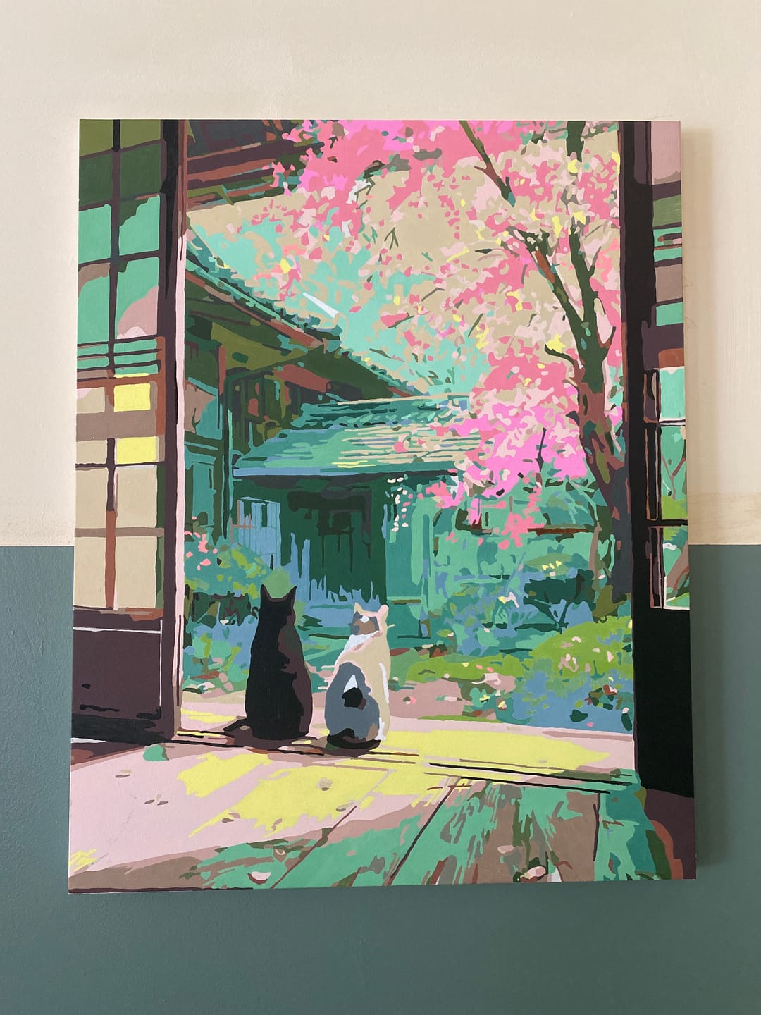 Customer photo review of Japanese stillness | Paint by Number