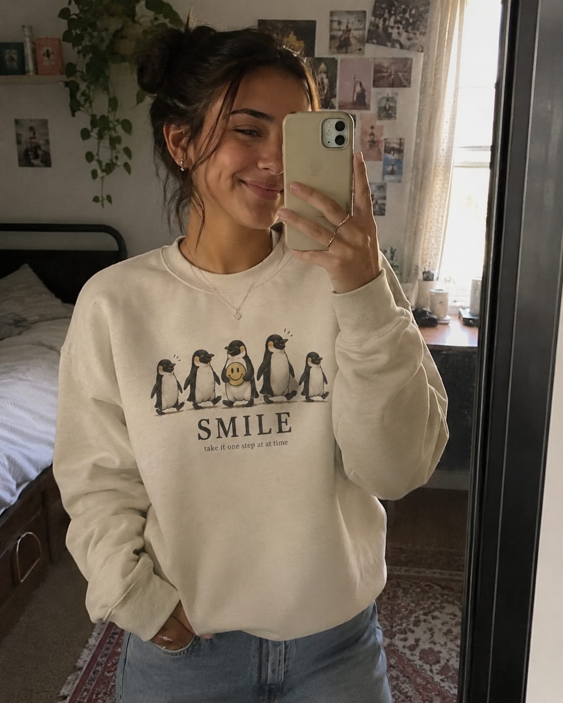 Customer photo review of Smile | One Step At A Time Crewneck
