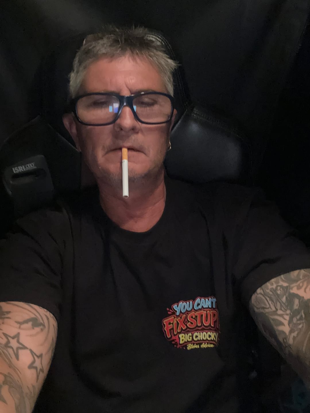 Customer photo review of Big Chocky: Clown Show Tee