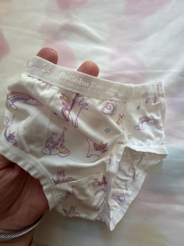 Customer photo review of Girls' Bamboo Underwear 7-Pack