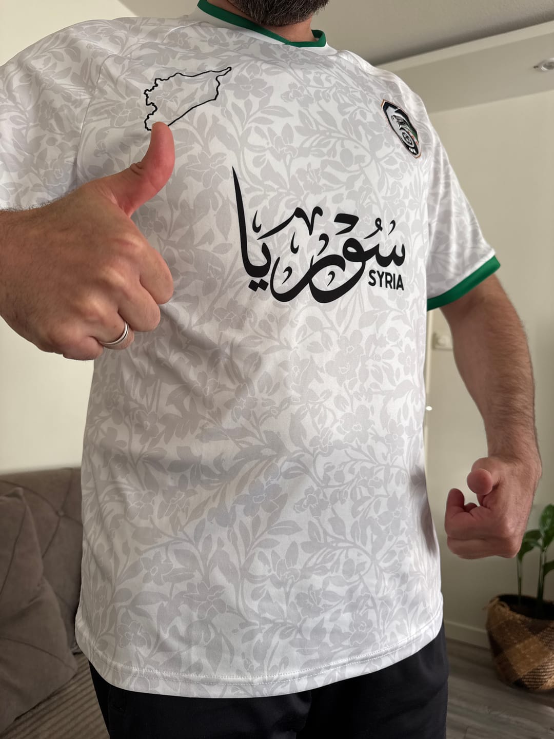 Customer photo review of Syria Jersey - Jasmine White
