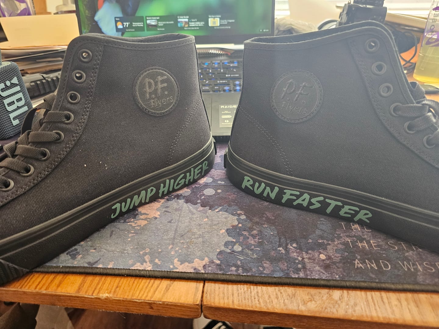 Customer photo review of 1993 Center RFJH High-Top Black/Black