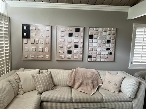 Customer review photo for Abstract Painting Set of 3 #SP162