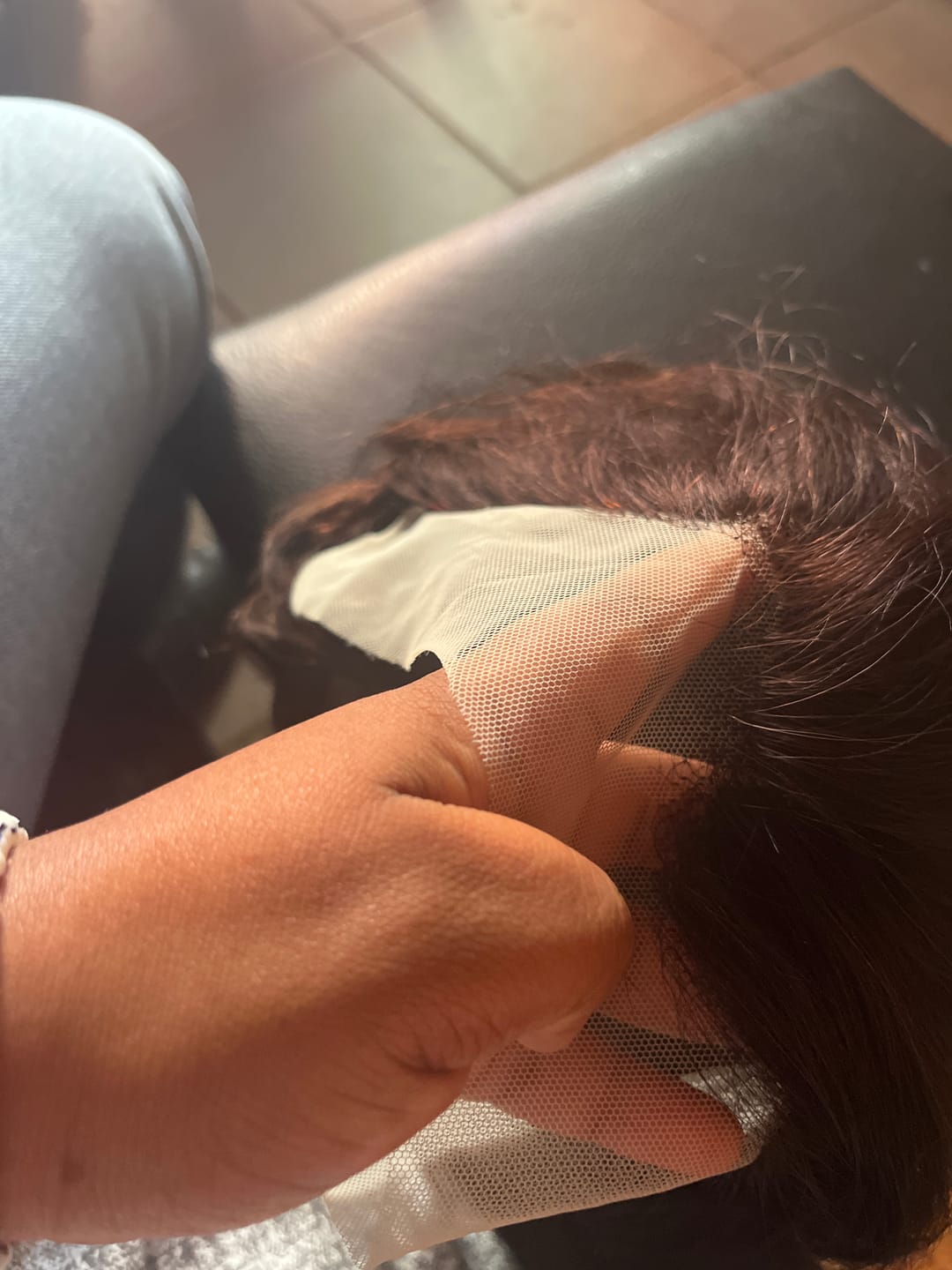 Customer photo review of Brazilian 13x4 Lace Frontal Wig Pixie Cut Col