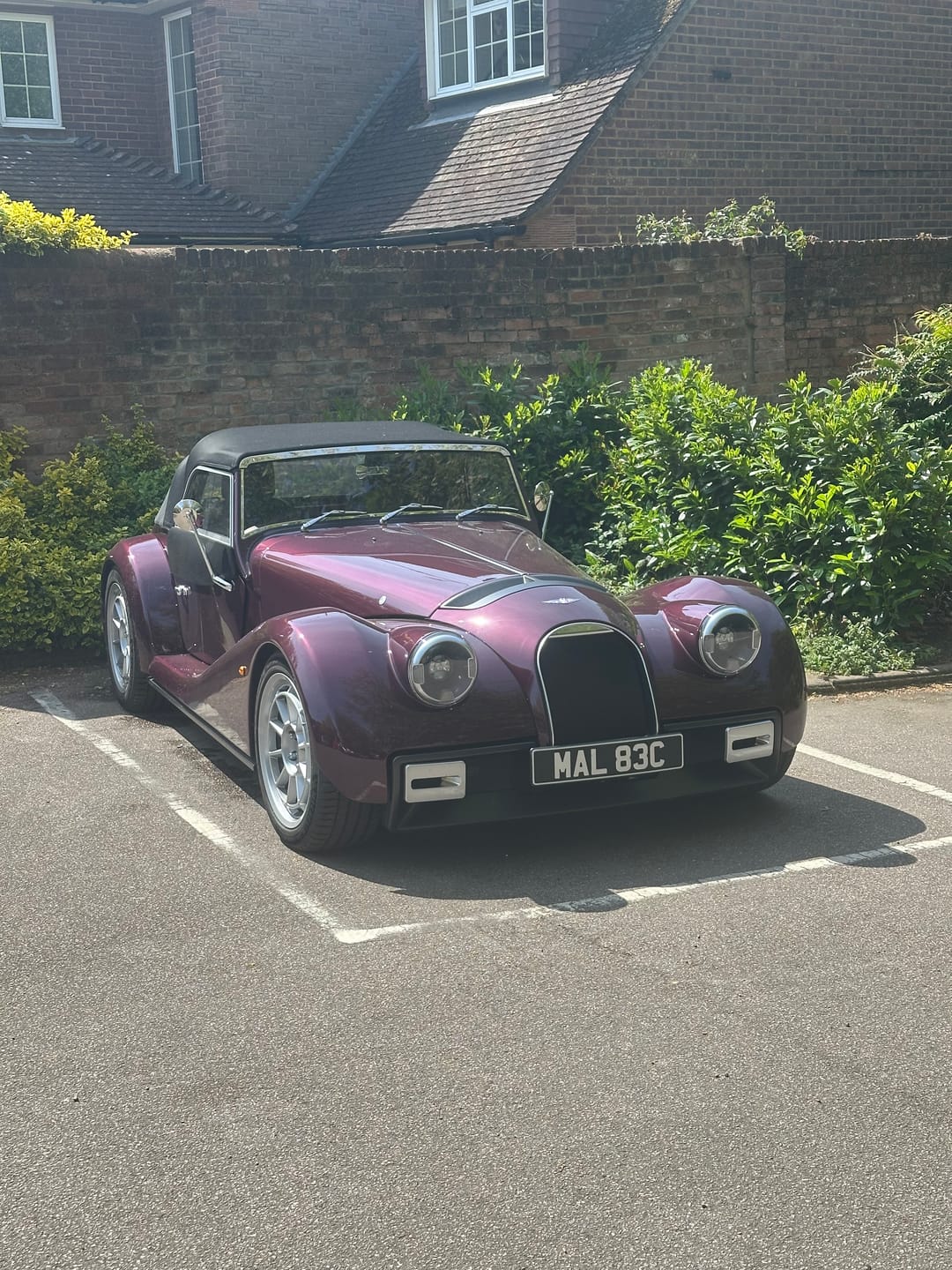 Customer photo review of Classic Oblong Metal Pressed Number Plate - 520mm x 111mm