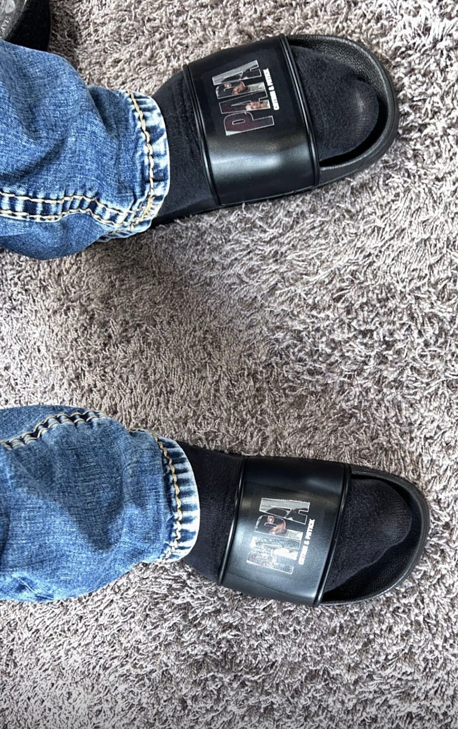 Customer photo review of Der Papa - Personalisierte Badeschlappen für Papa mit Fotoupload
