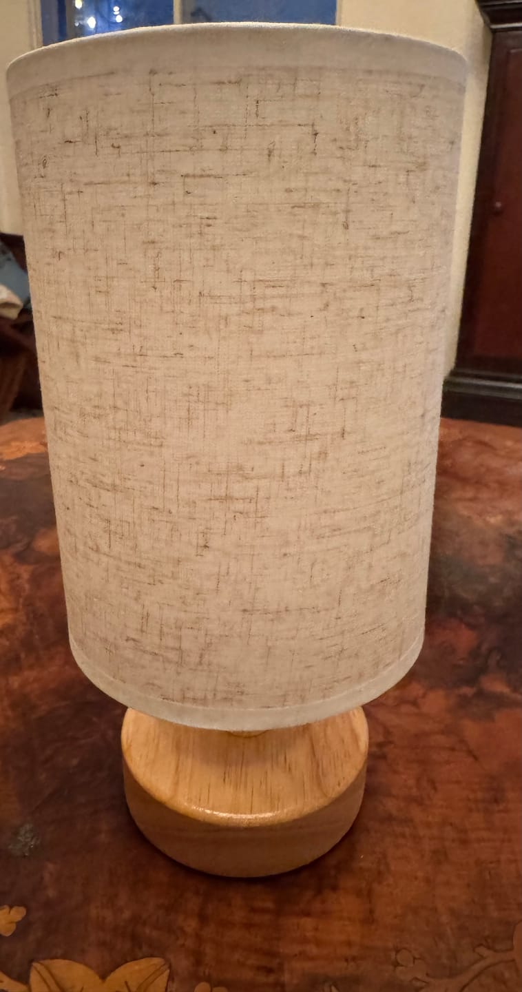 Customer photo review of Nordic Linen Table Lamp