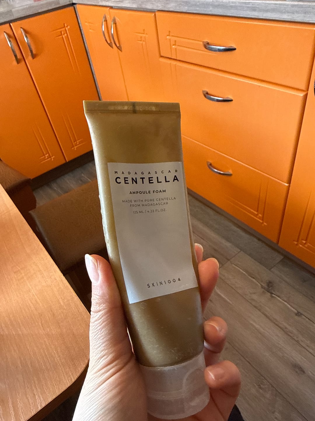 Customer photo review of Attīrošās ampulas putas priekš mazgāšanas ar ekstraktu Gota Kola SKIN1004 Madagascar Centella Ampoule Foam