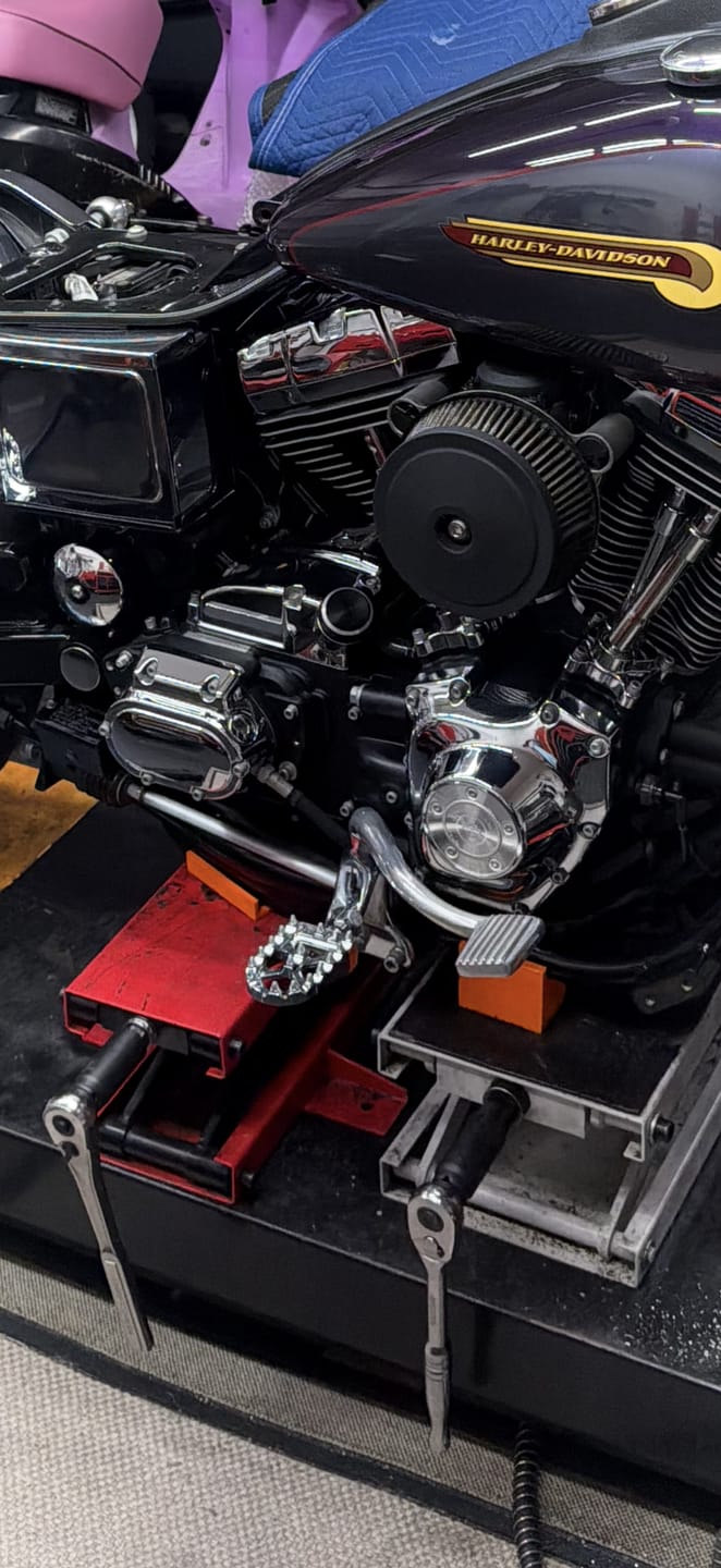 Customer photo review of 99-17 Dyna lift block adapters
