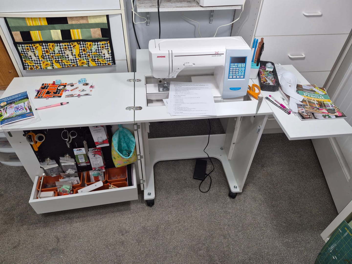 Customer photo review of Arrow Judy Sewing Cabinet (2 Colors Available)