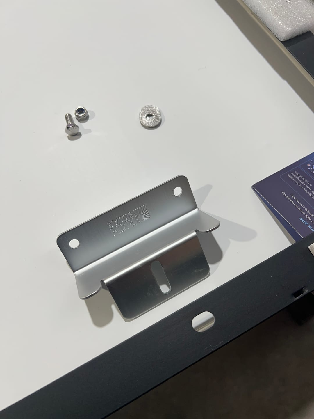 Customer photo review of Z-Brackets | Mounting Hardware Z-Brackets with Screws | Designed for RICH SOLAR MEGA Series Solar Panels | Easy to Install