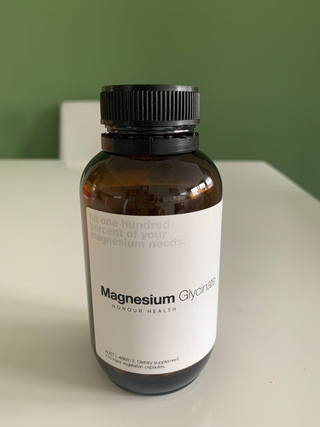 Customer photo review of Magnesium Glycinate (Pure & Unbuffered) - 110 Capsules