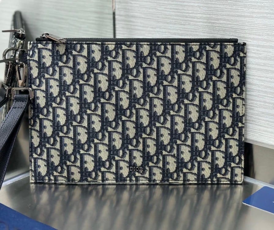 Customer photo review of Dark Blue and Beige Bag