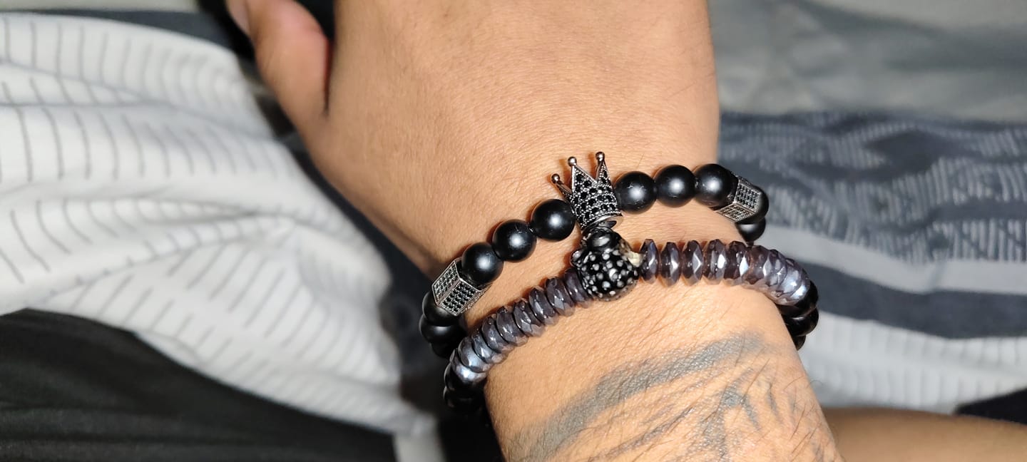 Customer photo review of Pack de Pulseras Black Skull King Private Collection