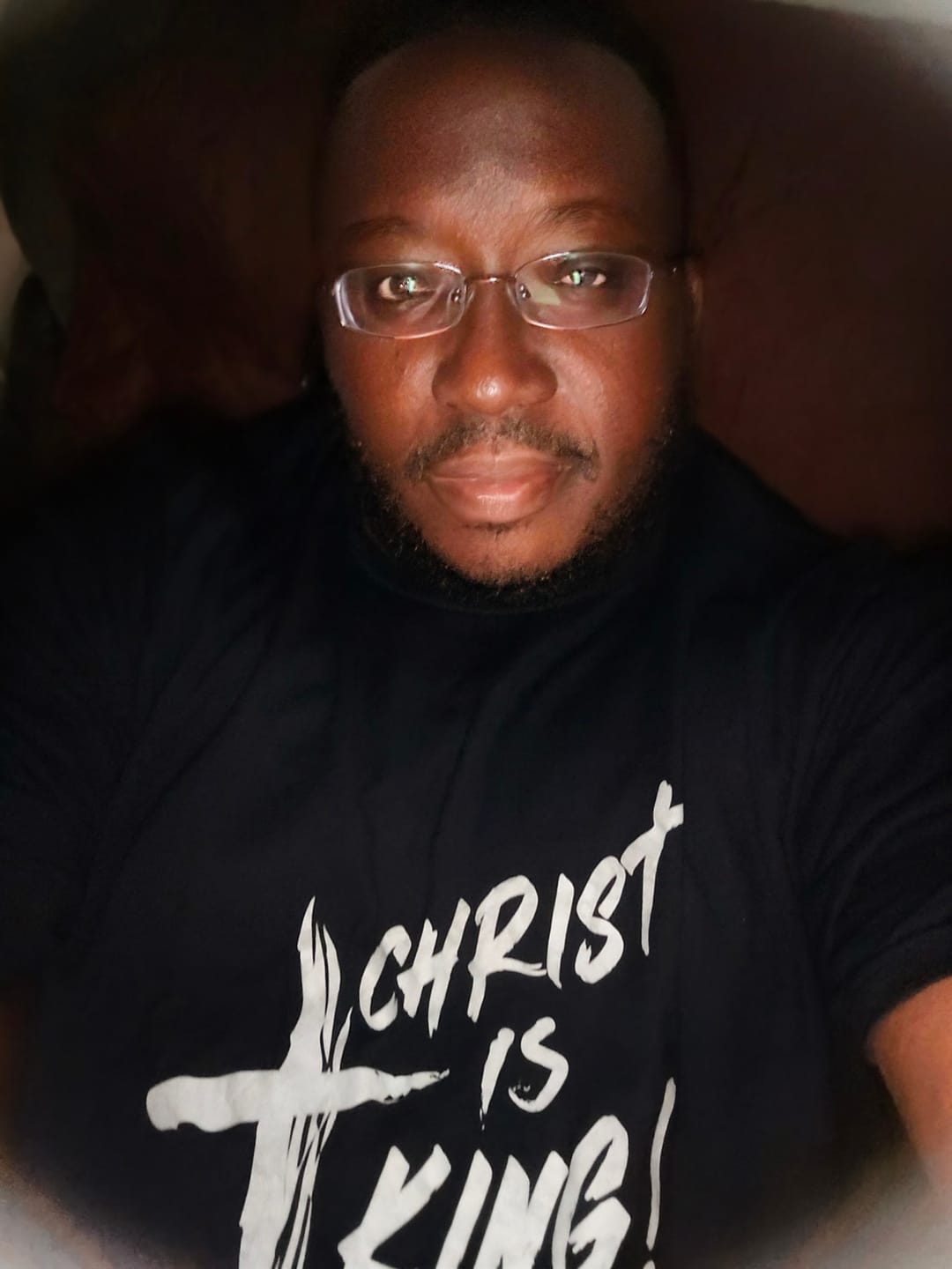 Customer photo review of Christ Is King T-Shirt