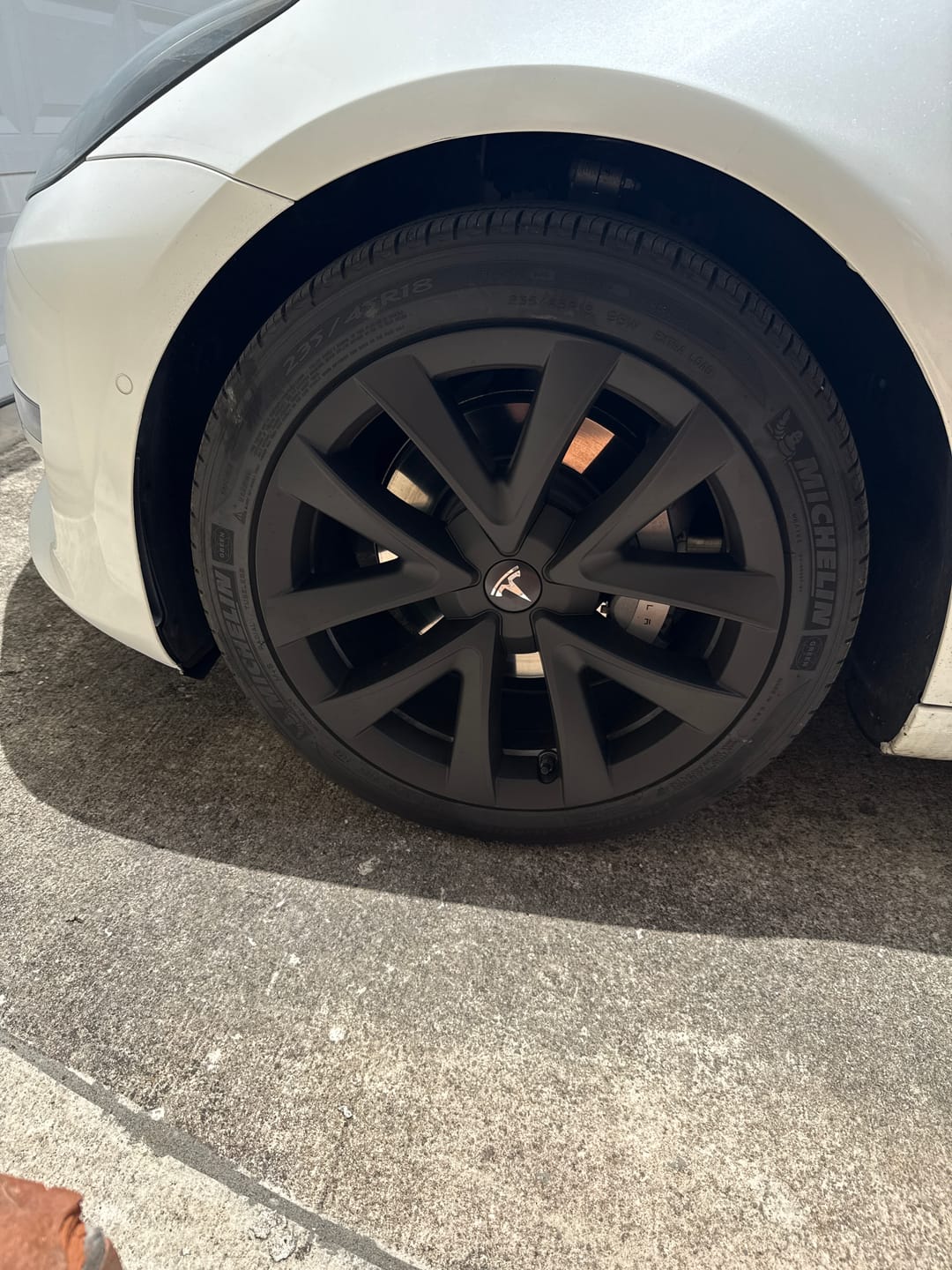 Customer photo review of TESPLUS 18'' Arachnid Style Wheel Cover for Model 3