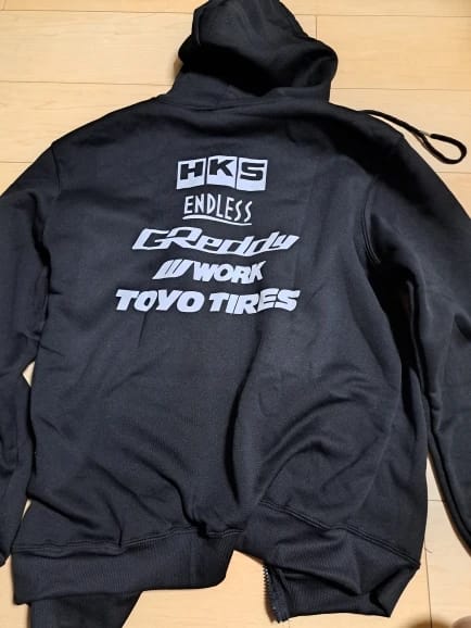 Customer photo review of Japan JDM Modified Car HKS ENDLESS Zip Up Hoodie Men women