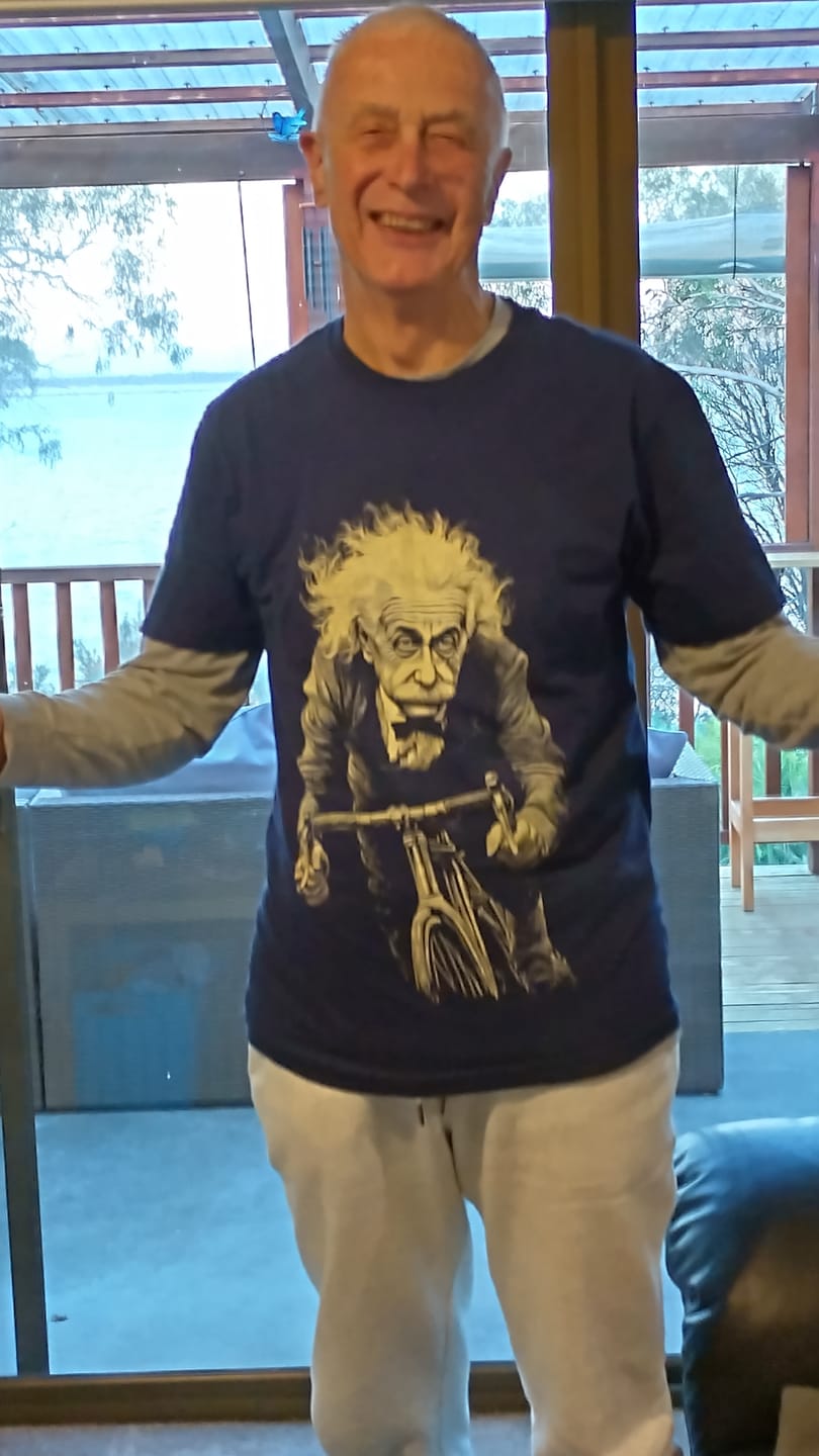 Customer photo review of Einstein Road 77 T-Shirt AU