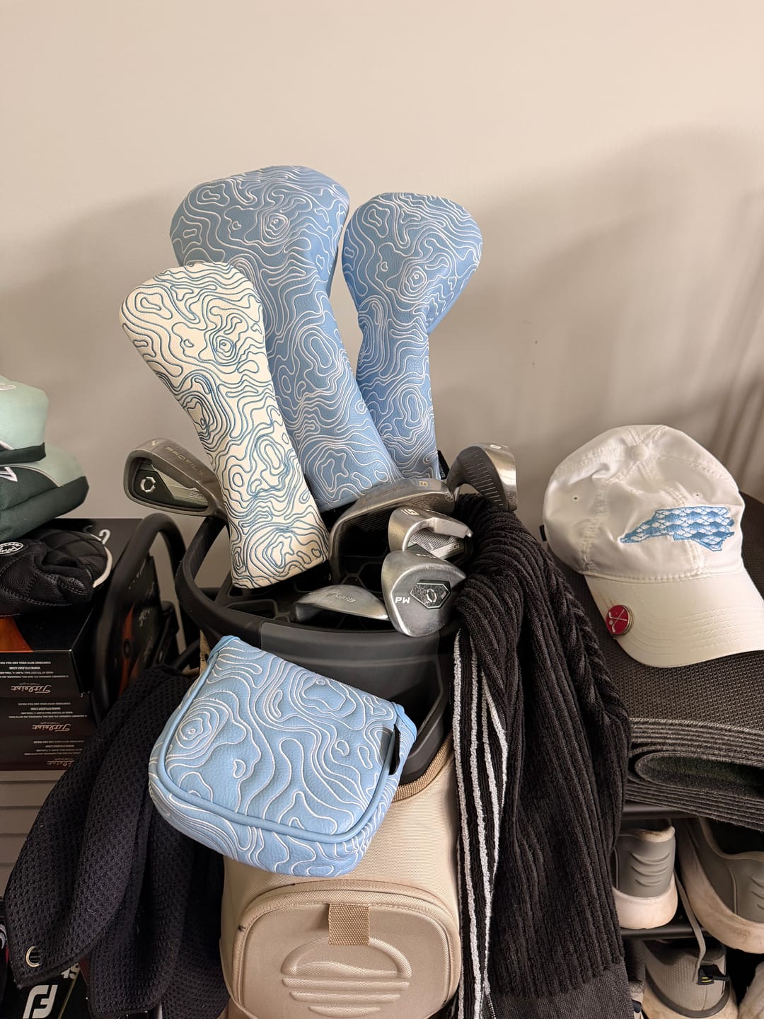 Customer photo review of Topographic Edition - Carolina Blue / Embroidered Pure White