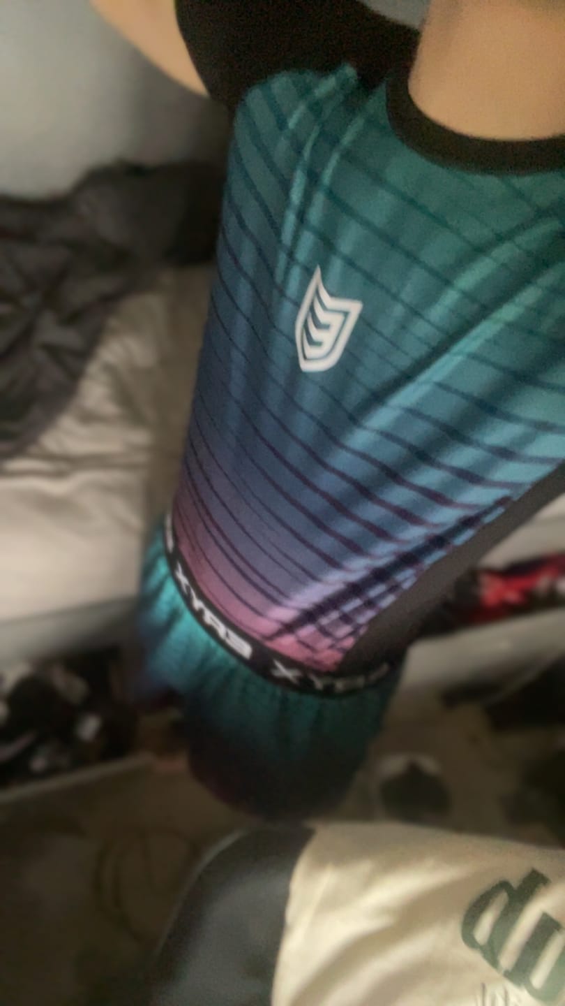 Customer photo review of Eryx Dusk High Split MMA Shorts