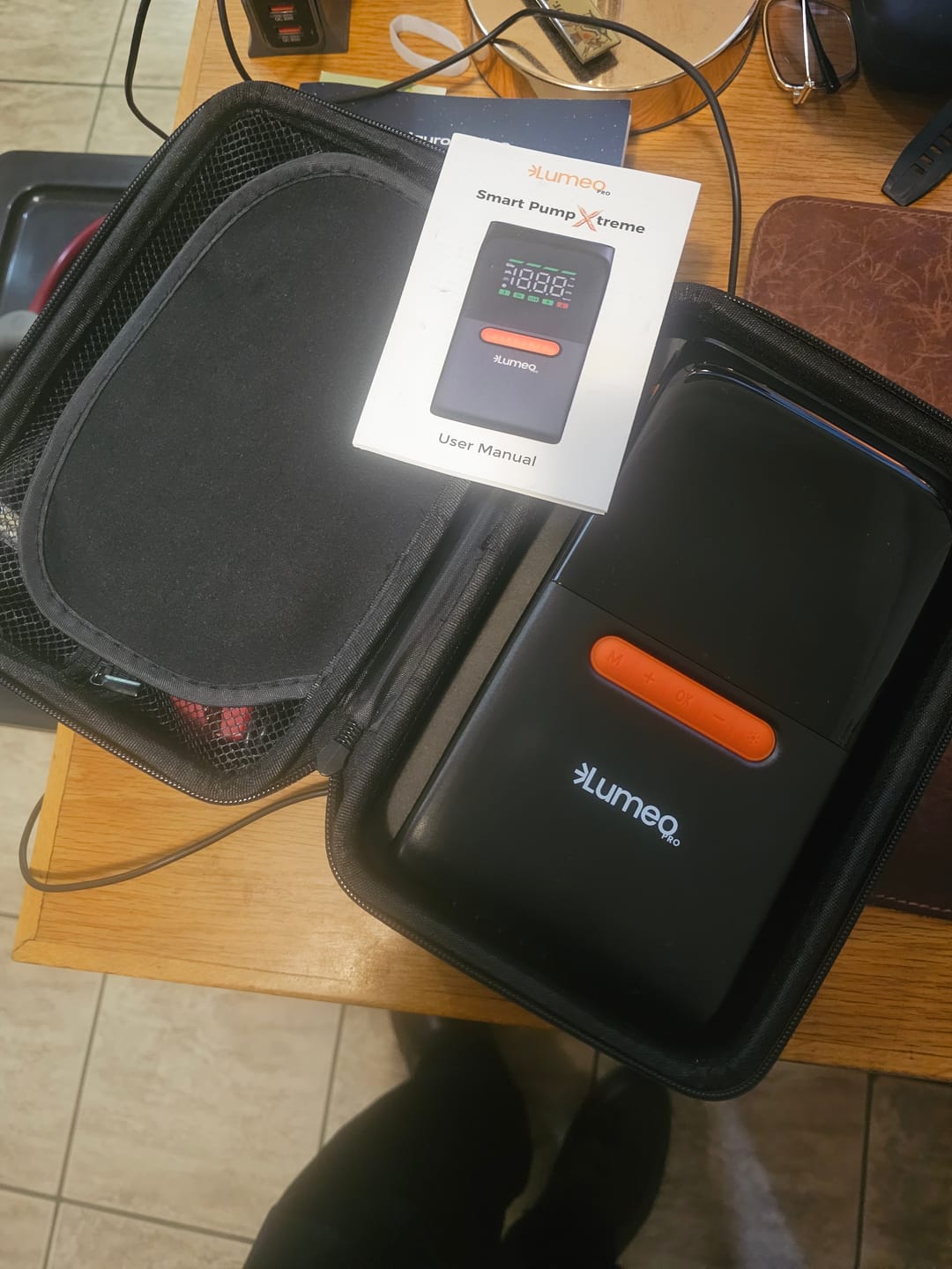 Customer photo review of Lumeo Pro Smart Pump Xtreme - With Jump Starter
