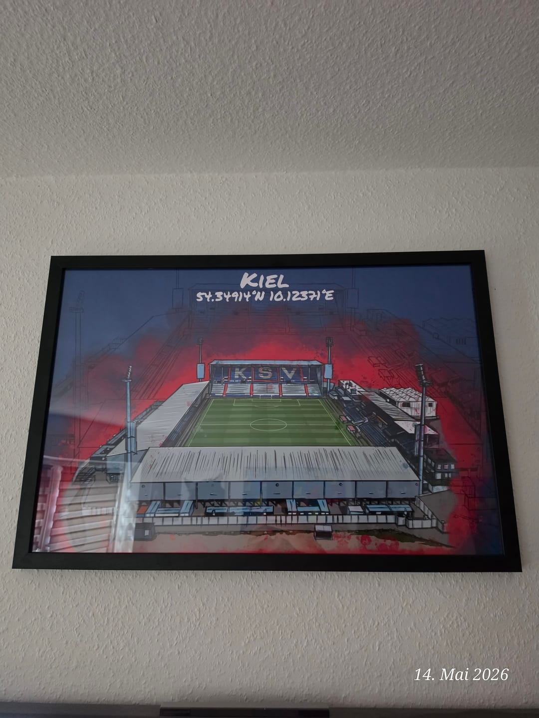 Customer photo review of Stadion Poster Kiel Art Print