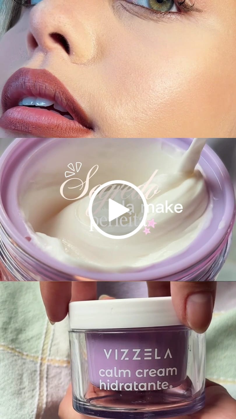 Customer video review of Hidratante Facial Cream Calm Sense Skin - Peles Sensíveis