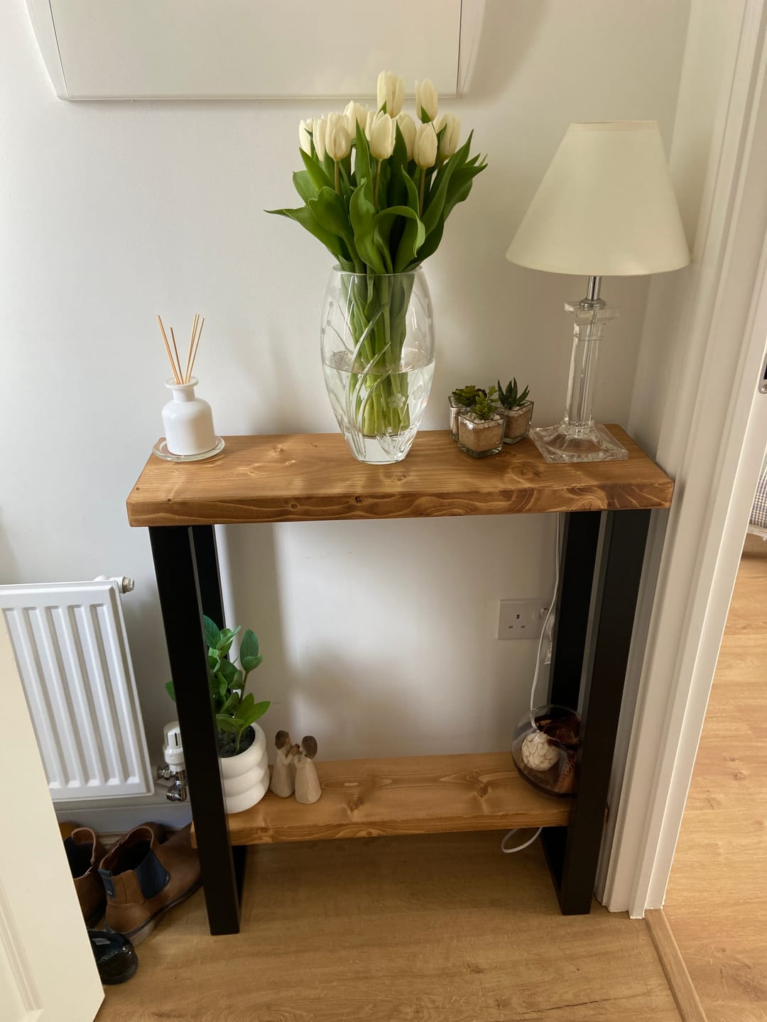 Customer photo review of Console Table with Shelf 22.5cm Depth | 84cm High