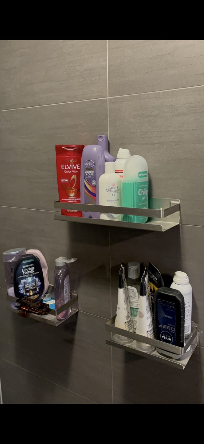 Customer photo review of DOESS Shower Rack Prosper -XL