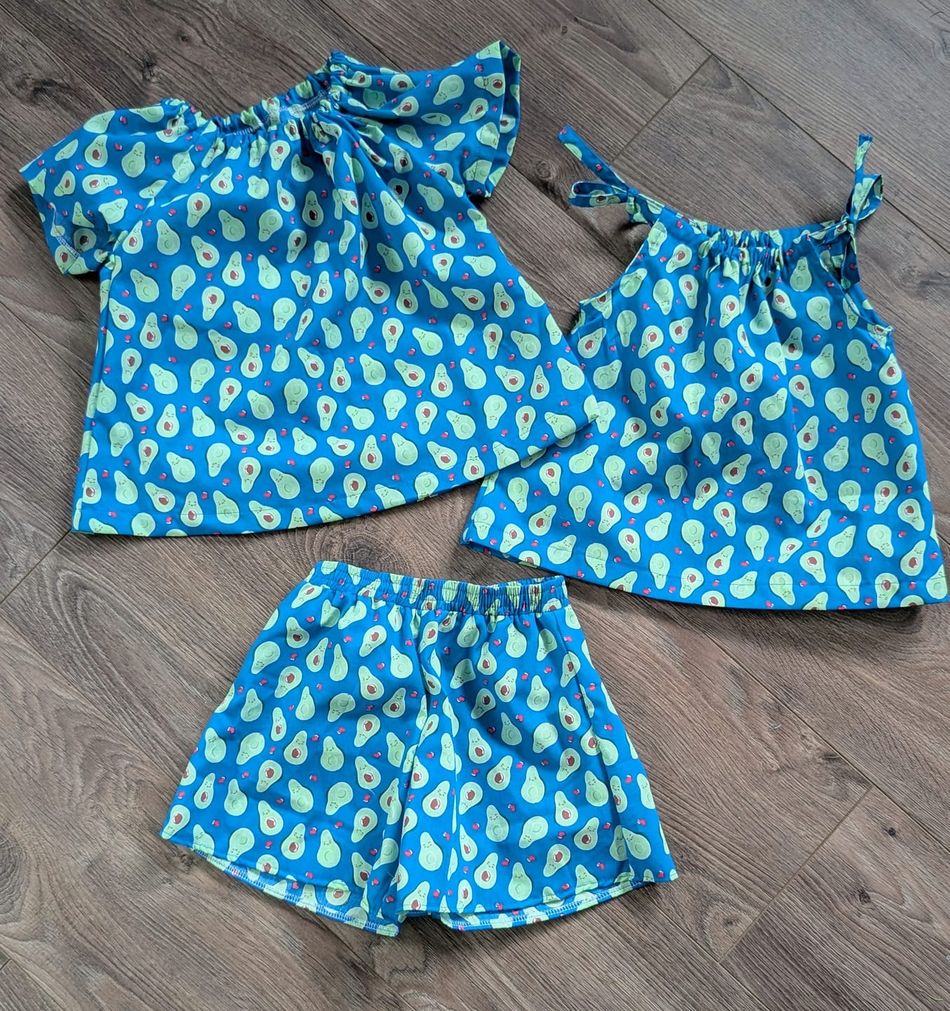 Customer photo review of Avocado Hearts Polycotton Fabric