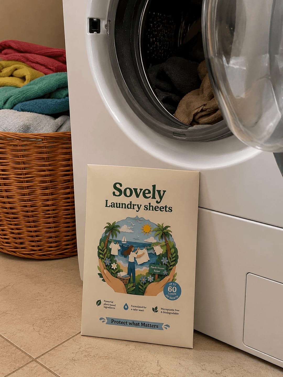 Customer photo review of Eco-Friendly Laundry Sheets