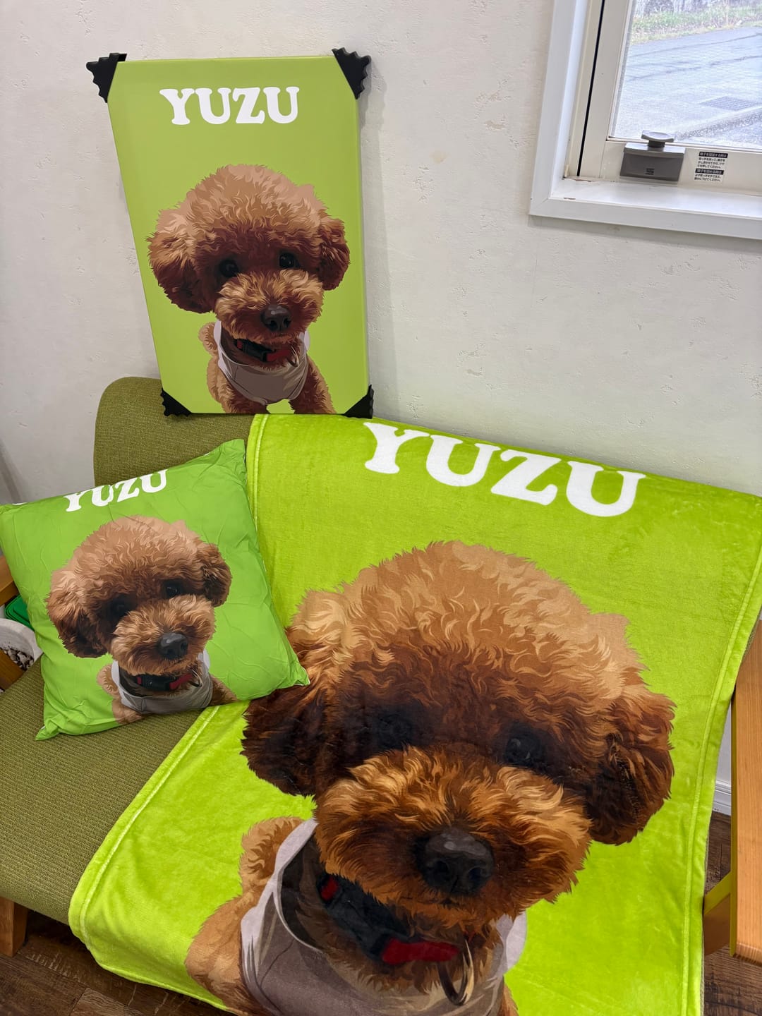 Customer photo review of Petcanva©オーダーメイド ペット似顔絵【3点セット】