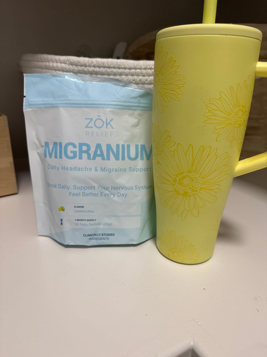 Customer photo review of Migranium Daily - World’s 1st Anti-Migraine Super Formula for Headaches + Brain Fog + Stress