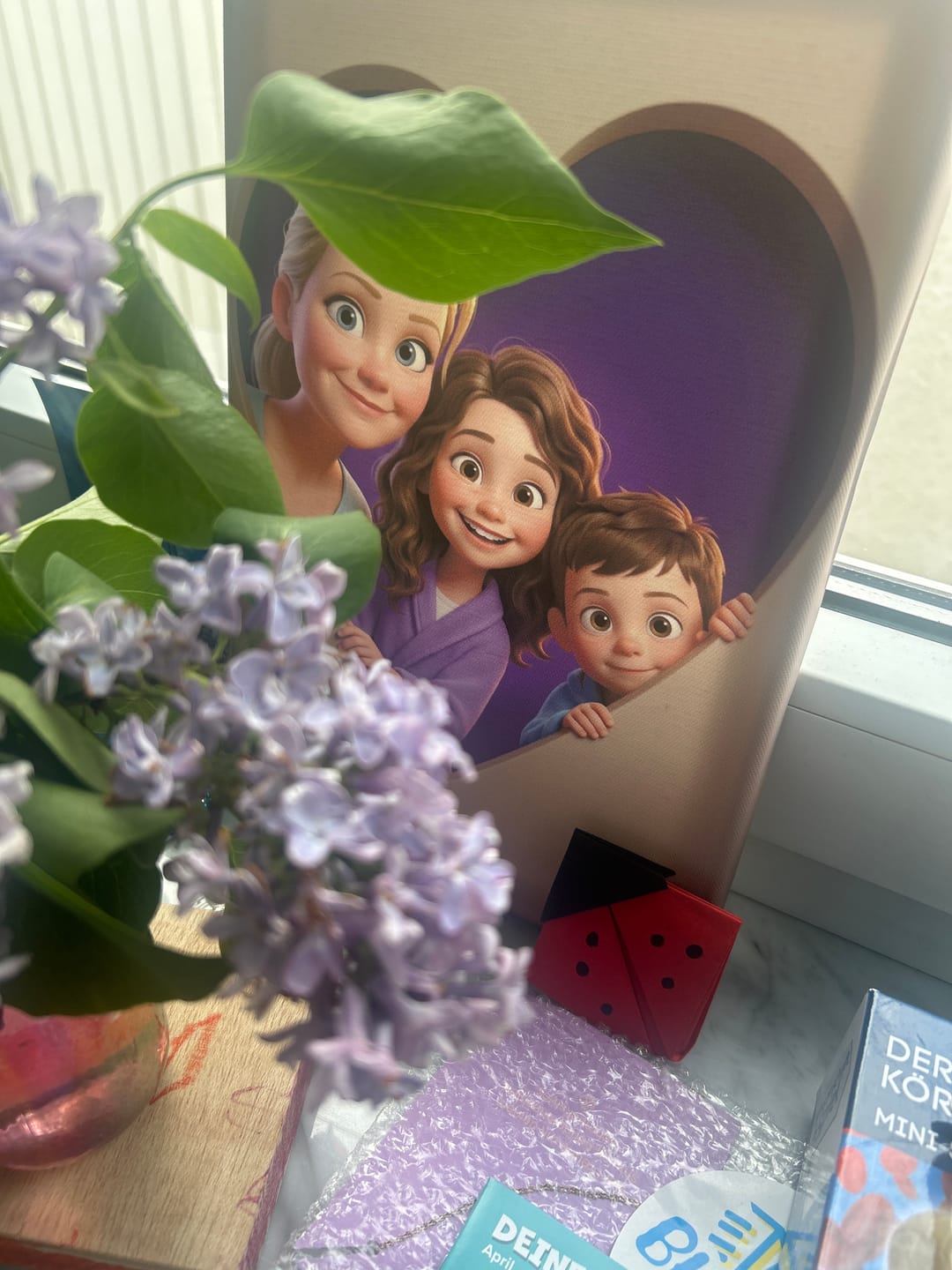 Customer photo review of Personalisierte Leinwand - Animiertes Herz