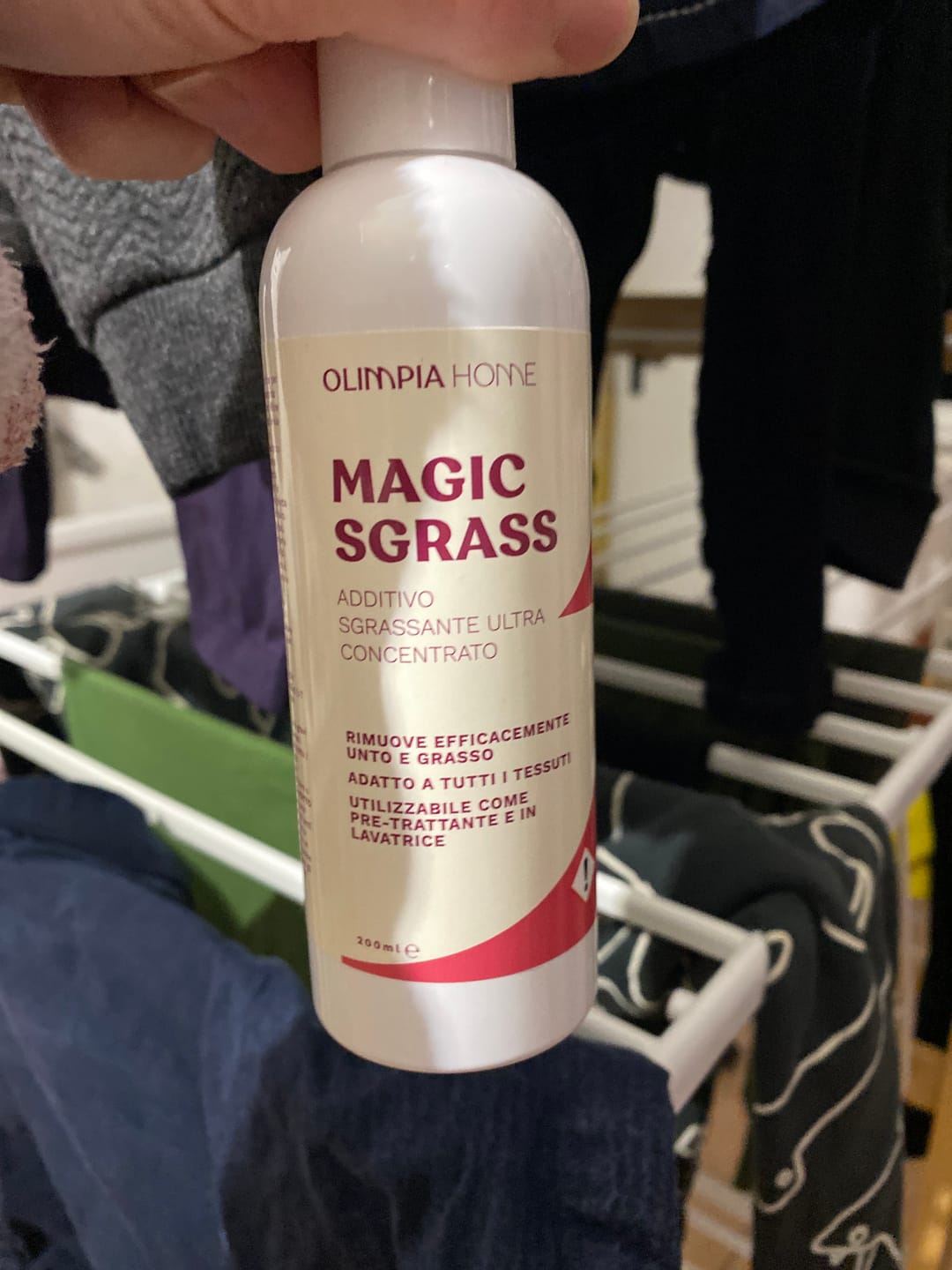 Customer photo review of Magic Sgrass Bucato - Additivo Sgrassante Ultraconcentrato Ml.200