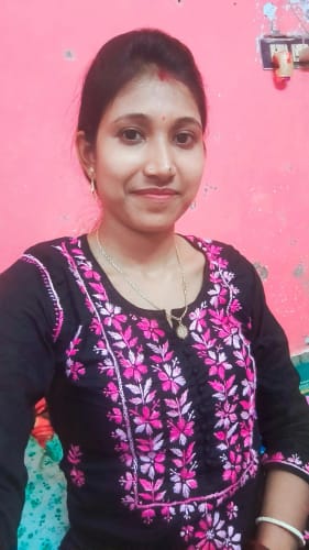 Customer photo review of Gul-e-Jahaan Black & Baby Pink Cotton Kurta
