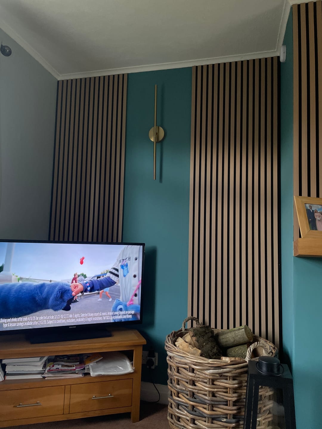Customer photo review of Premium Acoustic Wall Panels - Natural Oak