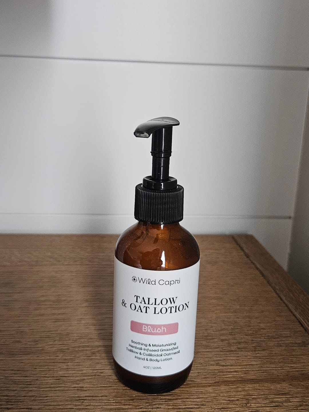 Customer photo review of Blush Tallow & Oat Lotion